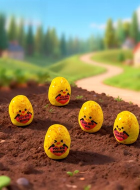 可爱土豆黄瓜蔬菜萌粒造景摆件