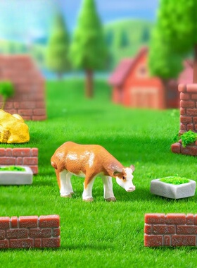 微景观创意墙砖木质栅栏系列摆件