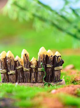 树脂围栏苔藓微景观生态瓶摆件