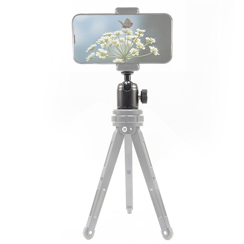 金属球形迷你小云台手机微单相机投影仪配件三脚架独脚架全景云台,淘宝优惠券,粉丝福利购,淘宝优惠卷