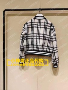 现货 1TY404539F 9B欧时力2023年冬季专柜正品格子棒球服长袖外套