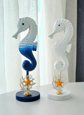 海洋珊瑚马装饰摆件海星装饰品摆设手工制作家居客厅卧室风海桌面