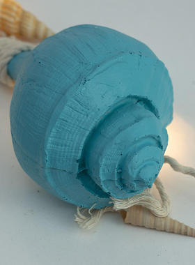 店铺树脂仿真海螺挂件地中海LED田螺布景海洋儿童房节日礼品装饰