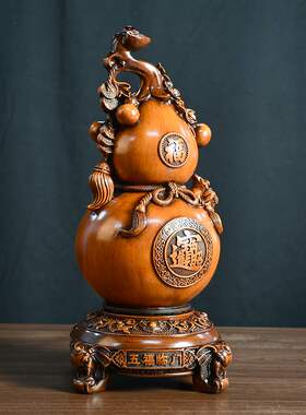 招财葫芦摆件玄关大号客厅电视酒柜装饰办公室品乔迁开业送礼