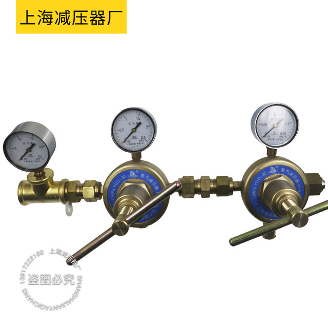 Shanghai Pressure Reducer Factory YQD-30 Nitrogen Pressure Reducer Pressure Gauge Pressure Regulator Gas Cylinder Pressure Reducer