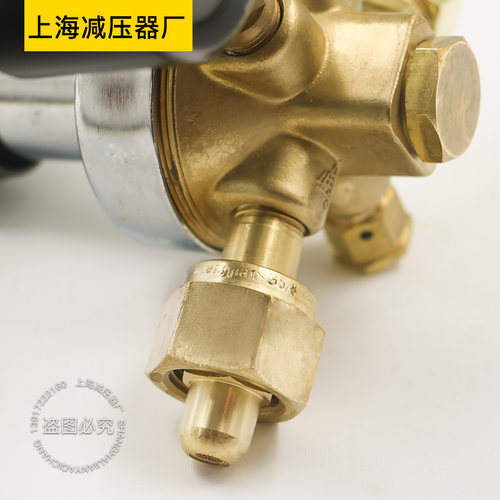氮气减压器YQD-6上海减压器厂气体稳压调压阀氮气瓶减压阀压力表 - 图2