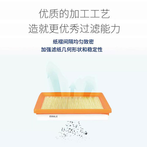 马勒空气滤芯器日产轩逸新蓝鸟奇骏逍客天籁骐达骊威阳光劲客楼兰 - 图0