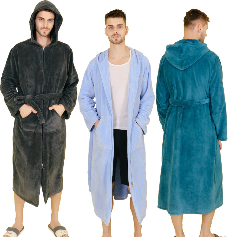 女睡袍连帽秋冬加厚超长至脚踝加绒法兰绒睡衣女带帽家居服可外穿,淘宝优惠券,粉丝福利购,淘宝优惠卷