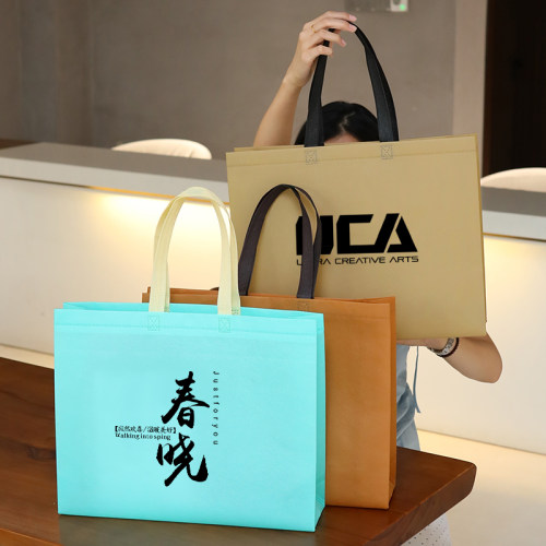 无纺布手提袋定制logo服装店购物袋环保袋衣服打包袋广告手提袋子 - 图2
