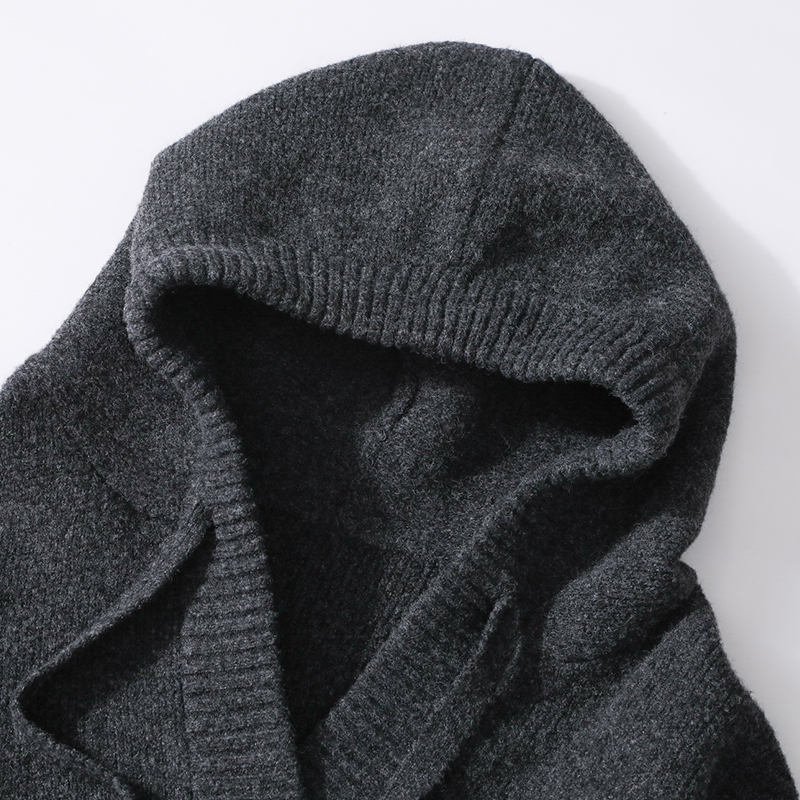 唐狮集团DESSO连帽针织开衫外套男秋季2025新款高级感宽松夹克 - 图3