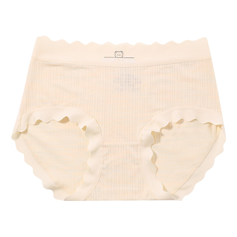内裤女士100%纯棉裆抑菌少女生无痕中腰柔软粉色三角裤2025新款薄 - 图3