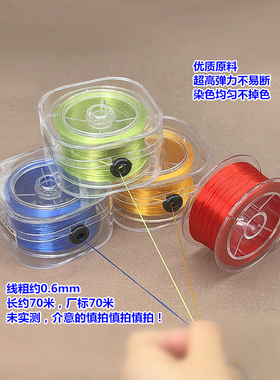 进口扁形耐磨弹力线穿珠子皮筋