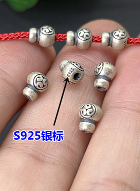 纯银迷你塔头葫芦佛塔