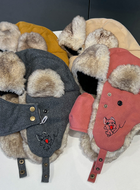 护目镜帽子男女加绒加厚