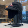 Fleece pilot hat to keep warm in winter for cycling and mountaineering