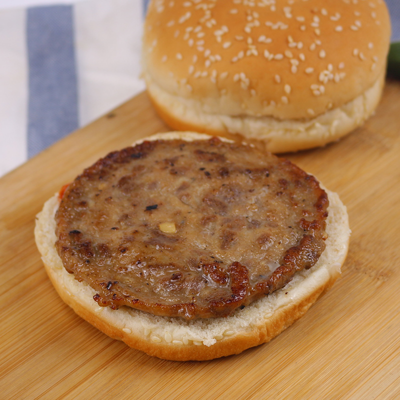 正点汉堡牛肉饼45g牛肉汉堡饼 40片汉堡肉饼西餐汉堡食材-图1