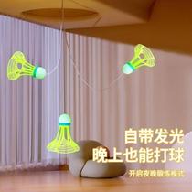 Badminton single trainer rebound self-beating line suction cup roundabout automatic rebound for one person to play the elastic god