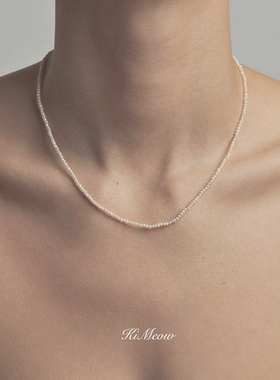 天然淡水珍珠双层法式风项链