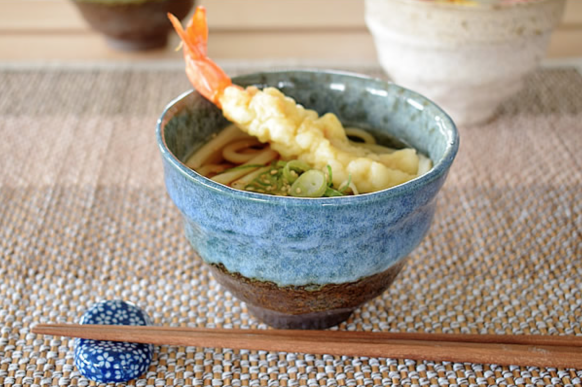 小葵川町屋日本原装进口陶制丼碗乌冬面碗饭碗三色可选-图1