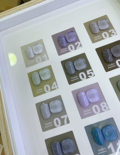 Nailono A12 Morandi Grey Purple 12 -Color Small Nail Glug -в пластиковом дымном дымовом сером молоке Серый Магазин ногтей Специальный гвоздь