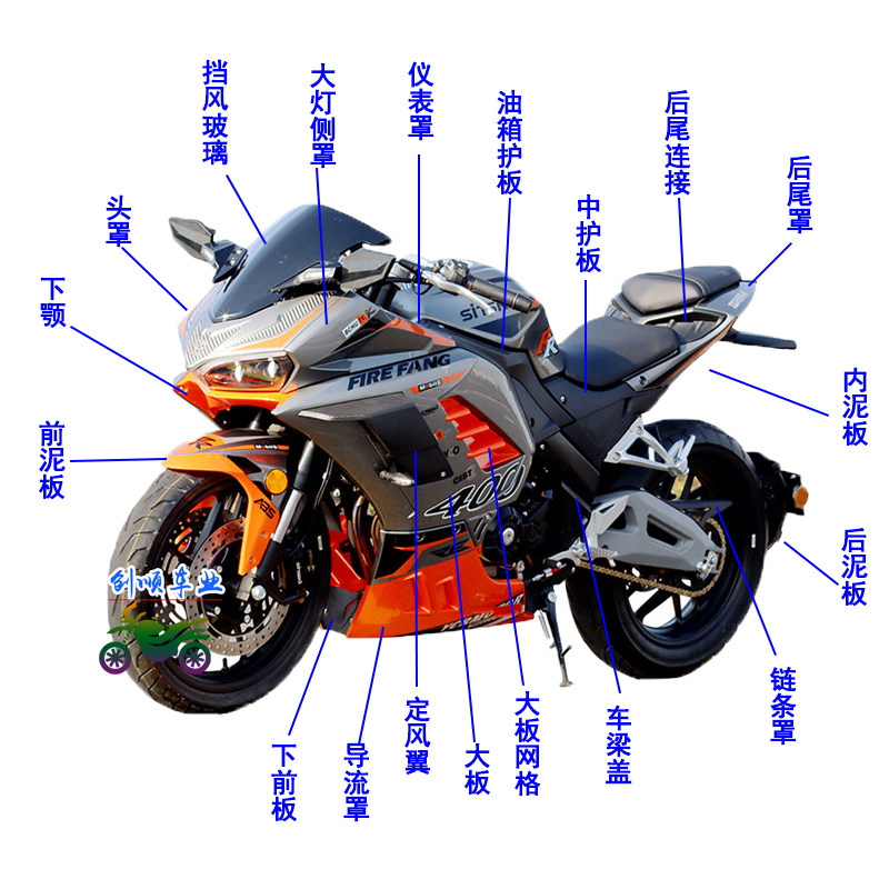 火牙400外壳全套配件新世纪大板油箱喜力200挡风板定风翼后尾护板,淘宝优惠券,粉丝福利购,淘宝优惠卷