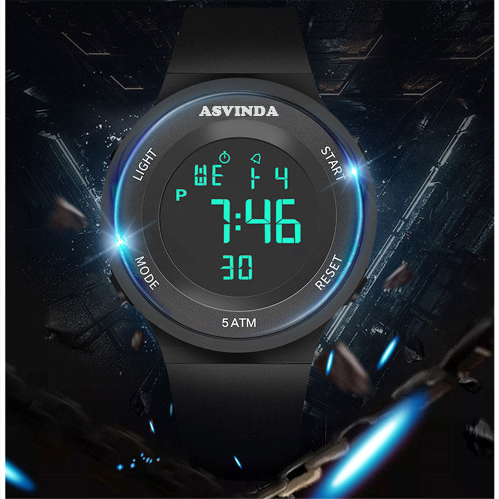 儿童电子手表初中多功能运动男孩 Asvinda国产腕表