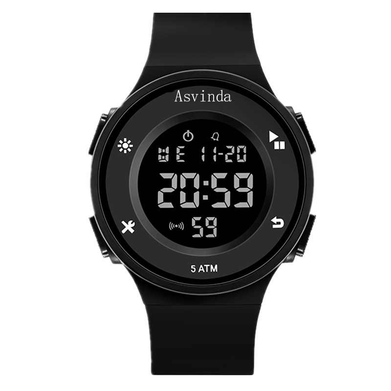 电子手表男士防水初中男孩女学生 Asvinda国产腕表