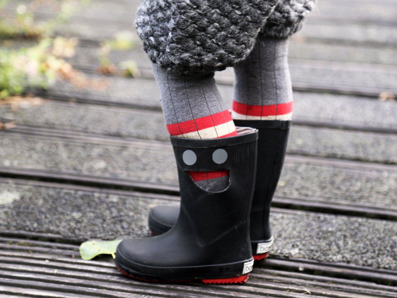 清仓官方授权法国品牌儿童长中短筒雨鞋雨靴棉内里无毒环保橡胶 - 图1