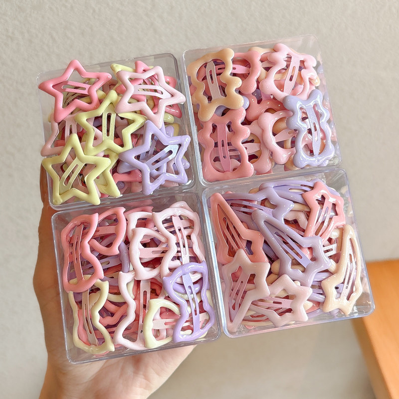 儿童可爱星星发夹刘海夹女童前额边夹侧边碎发夹女孩发饰bb夹头饰,淘宝优惠券,粉丝福利购,淘宝优惠卷