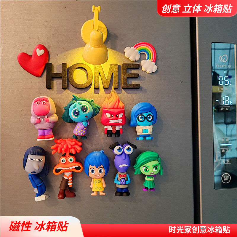 Inside Out Creative Refrigerator Magnet Decoration Sticker