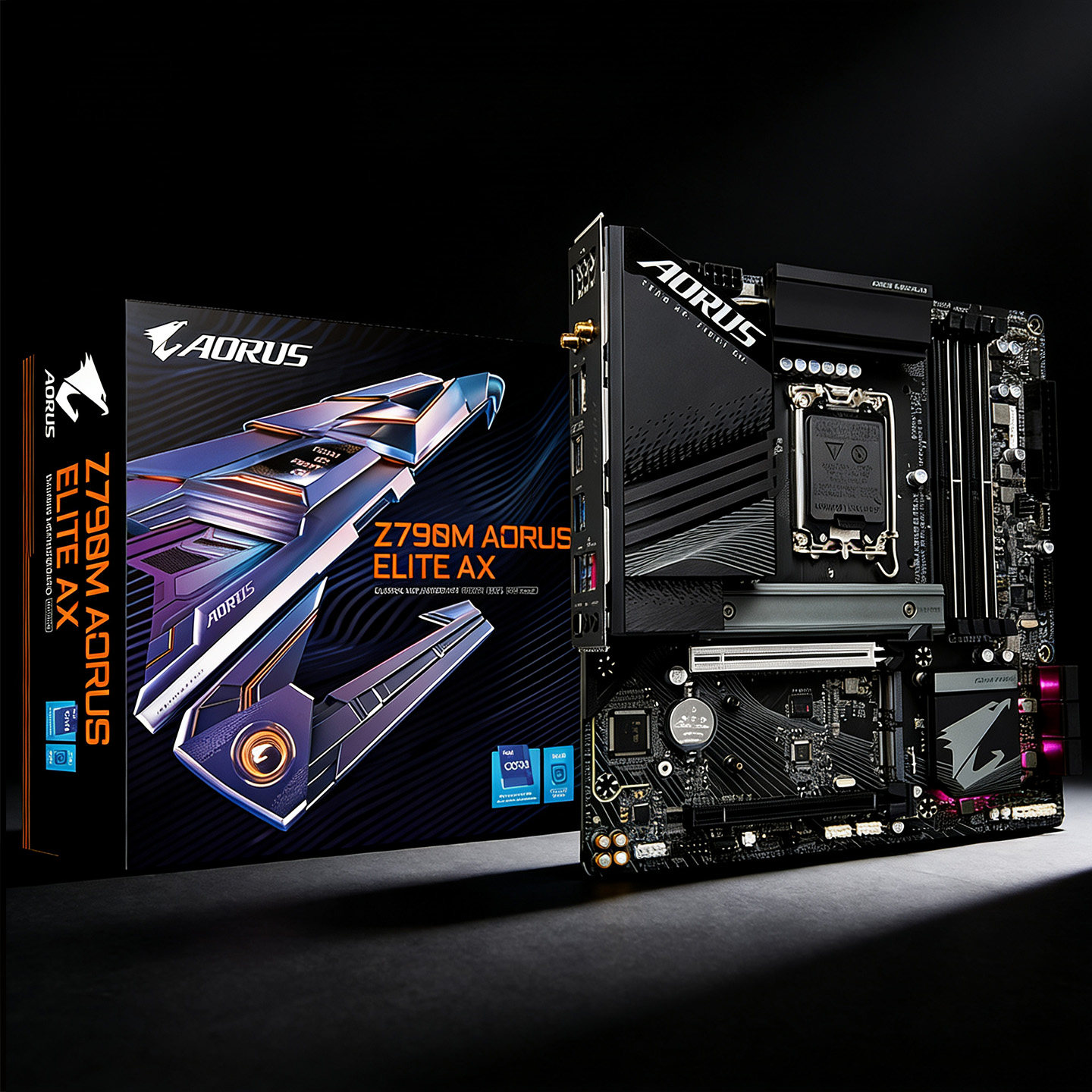 技嘉Z790M AORUS ELITE AX ICE冰雕 小雕D5 WIFI正品盒装全新主板