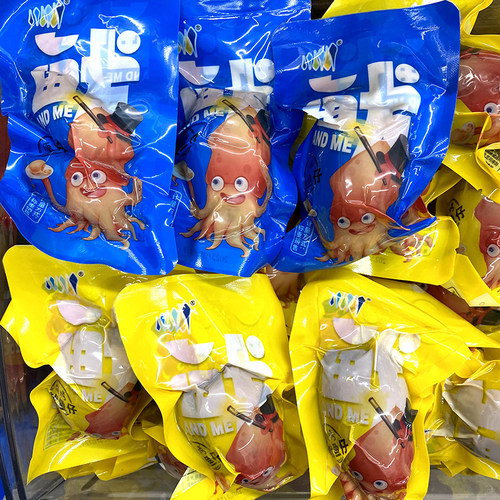 景旭鱿鱼仔裕达即食墨鱼仔海鲜零食小吃独立小包原味香辣烧烤海兔 - 图3