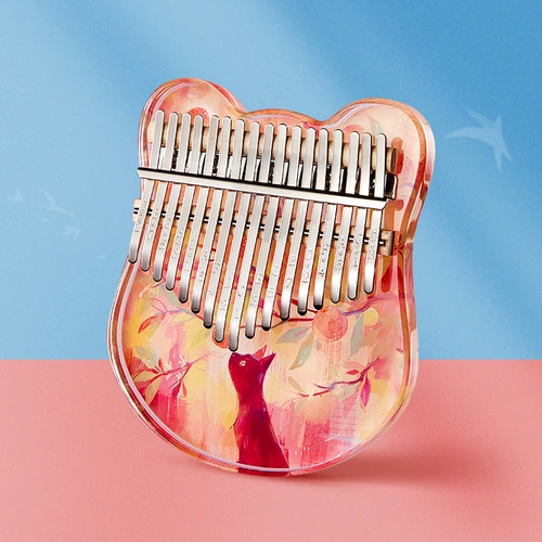 Zani Kalinba Thumb Piano 21 Sound Kalimba17 Crystal Transparent Beving Girl Finger Piano маленький инструмент