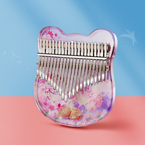 Zani Kalinba Thumb Piano 21 Sound Kalimba17 Crystal Transparent Beving Girl Finger Piano маленький инструмент