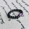 South Africa Shujulai Mud Royal Purple Bucket Beads Black Shu Millet Beads Ring (Shu Ning) g/AZB17468