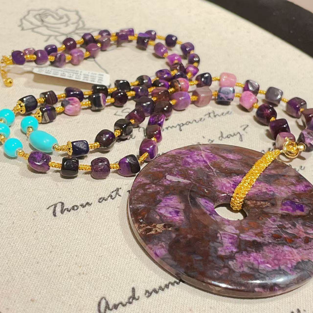 南非舒俱来魔方皇家紫平安扣吊坠项链18k/60cm（绝尘）AZB10920,淘宝优惠券,粉丝福利购,淘宝优惠卷