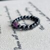 South Africa Shujulai Mud Royal Purple Bucket Beads Black Shu Millet Beads Ring (Shu Ning) g/AZB17468