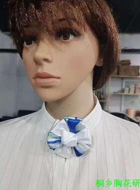 无标记蓝色系列别针胸花江西服务