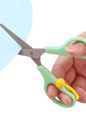 带套筒学生小剪刀手工不锈钢diy
