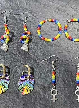 超优实色烤漆米珠散珠diy耳饰品