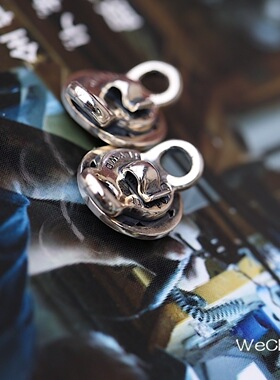 溪迟樱花红翼银扣发绳装饰扣