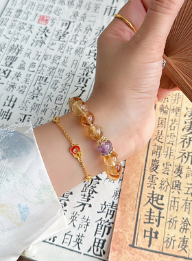 天然水晶手招财天然水晶手招财