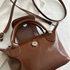 This year's popular bags, versatile cross-body bags, 2025 new women's bags, fashionable and simple hand-carried one-shoulder small bucket bags