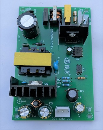 厂家直销12V4A5V1A两组电压小体积足功率低价格开关电源裸板