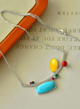 祈禧女S92纯银DIY镶嵌吊坠空托