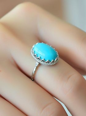 男女款S925纯银包边镶嵌戒指空托