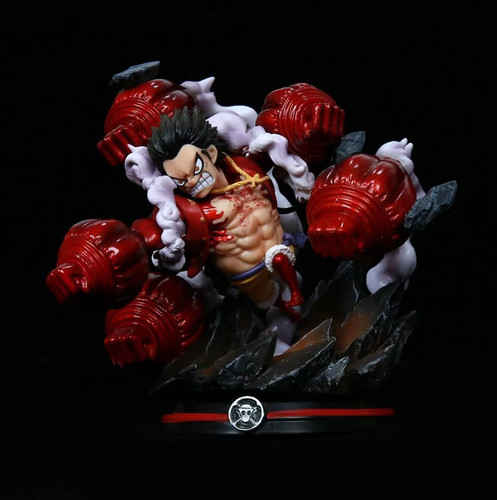 海贼王手办四档路飞天绘猿王群鸦炮雕像模型摆件动漫周边男生礼物 - 图1