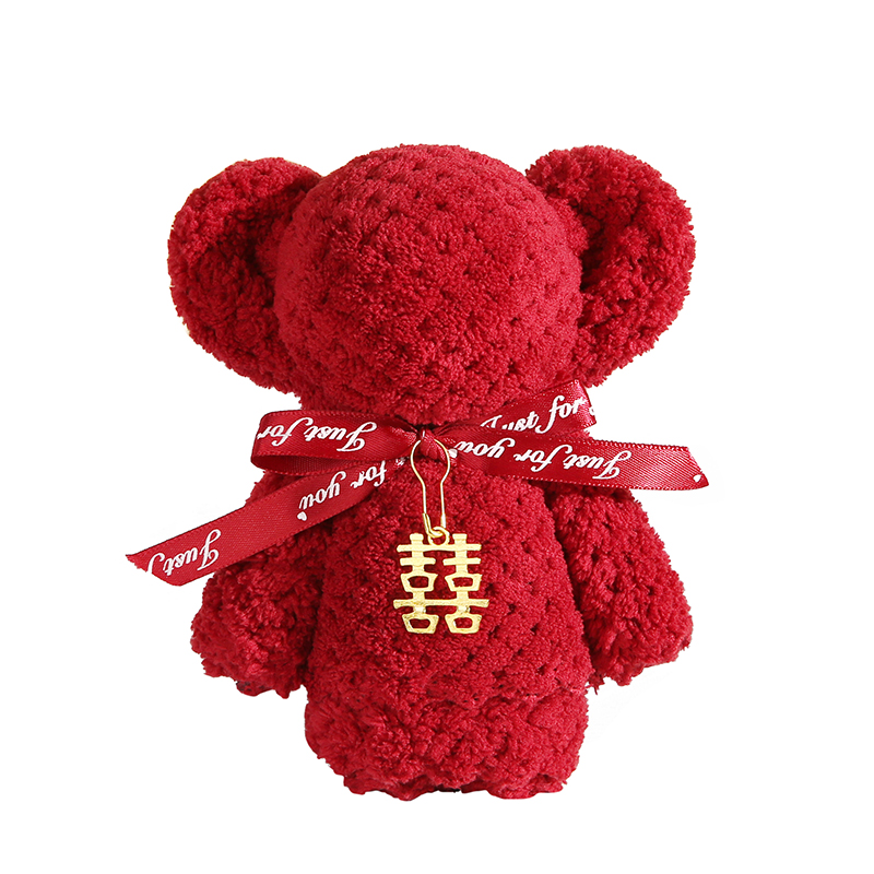 小熊毛巾伴手礼结婚送伴娘礼品喜糖店喜铺用品糖盒礼盒搭配小礼物 - 图3