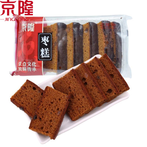 老北京特产京隆枣糕250g正宗传统手工中式糕点心发糕代餐零食小吃 - 图0