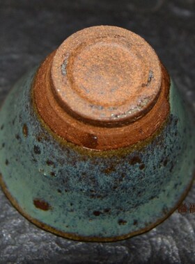 华宁陶斗笠杯   云南土陶   宁州窑  云南土陶品茗杯
